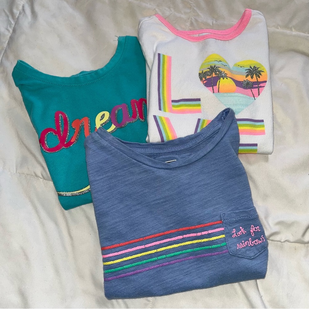 Set of 3 toddler girls tops. Size 4/5